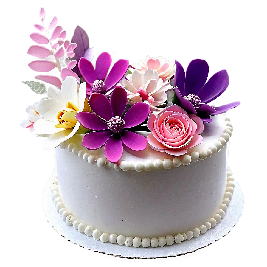 Floral Cake Topper Png Tks PNG Image