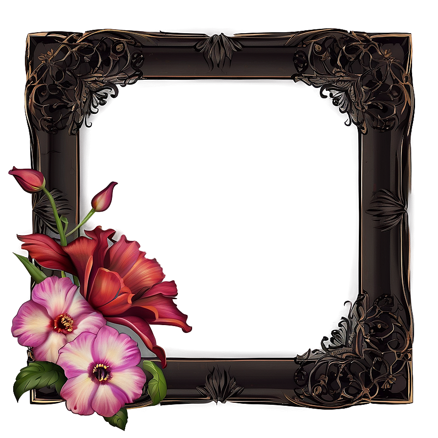 Floral Certificate Frame Png Har23 PNG Image