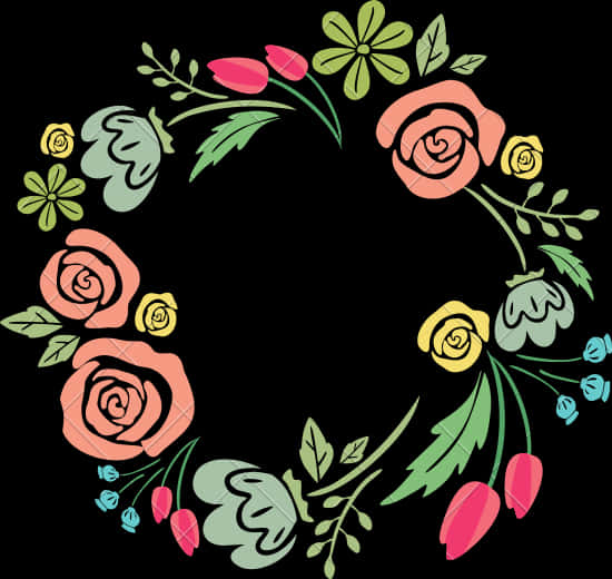 Floral_ Corner_ Border_ Design PNG Image