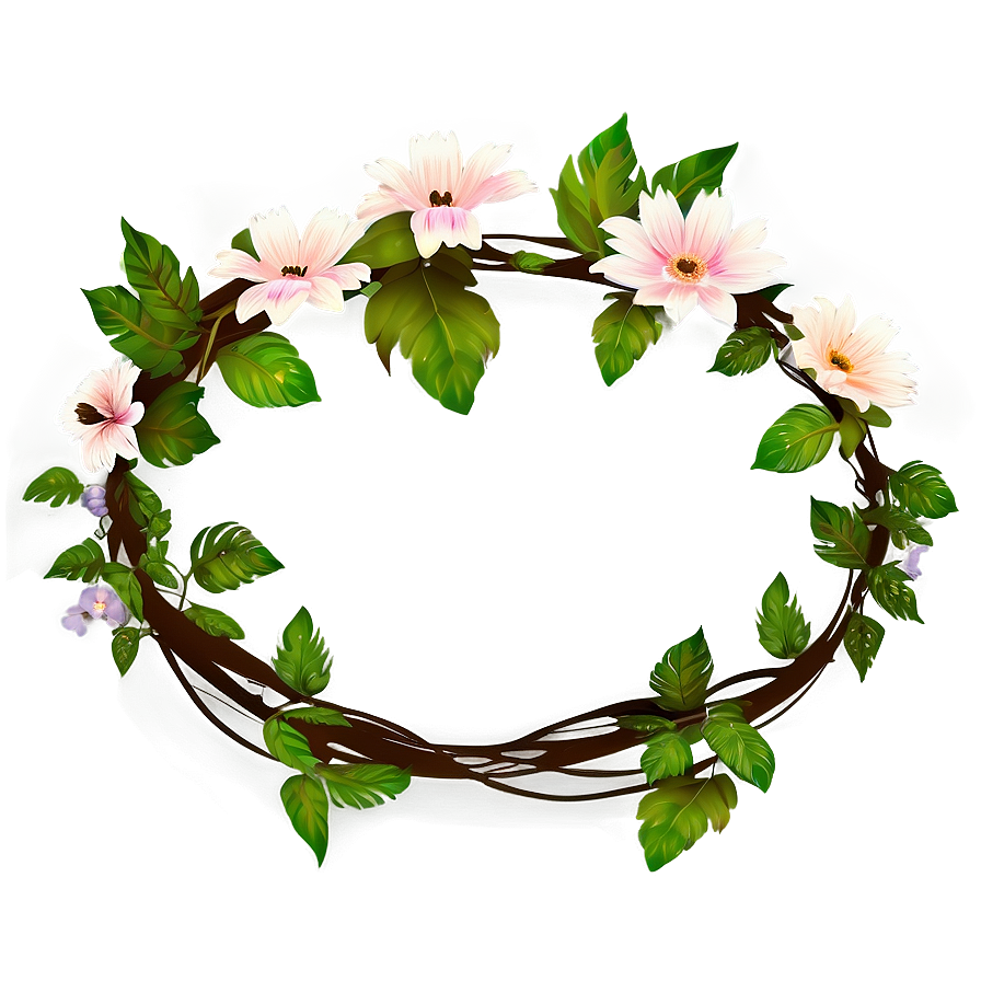 Floral Crown Design Png Dka PNG Image