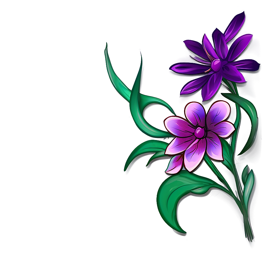 Floral Design A PNG Image