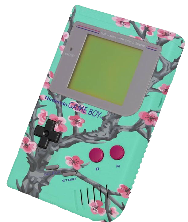 Floral Design Gameboy.png PNG Image