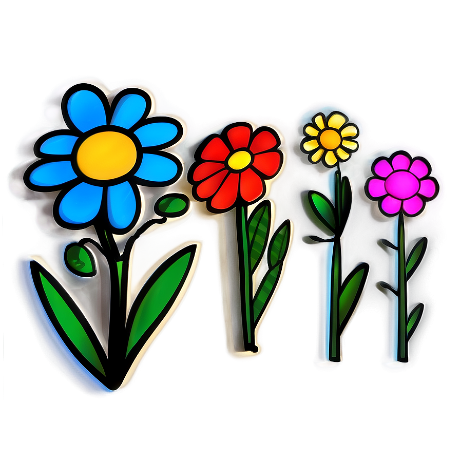 Floral Doodle Png Pib PNG Image