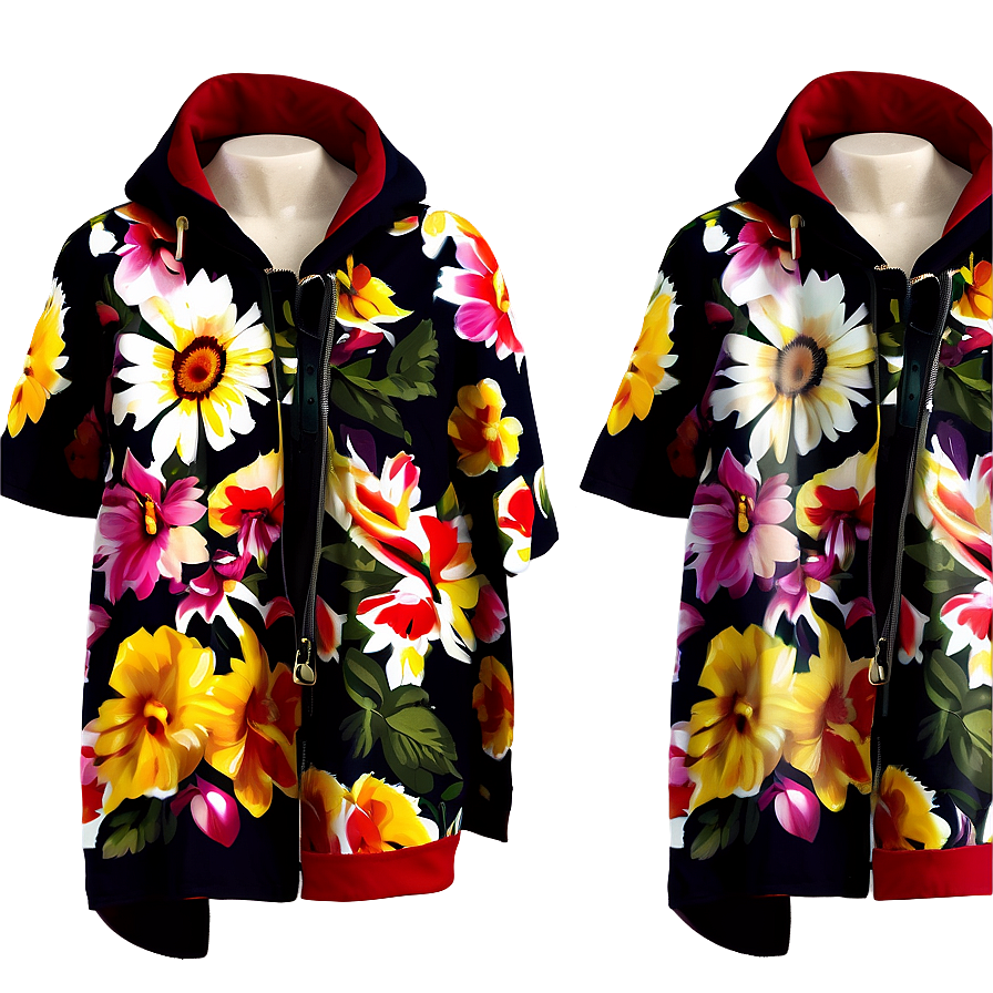 Floral Fashion Print Png Xvr PNG Image