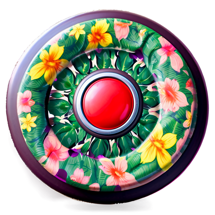 Floral Fidget Spinner Png 87 PNG Image