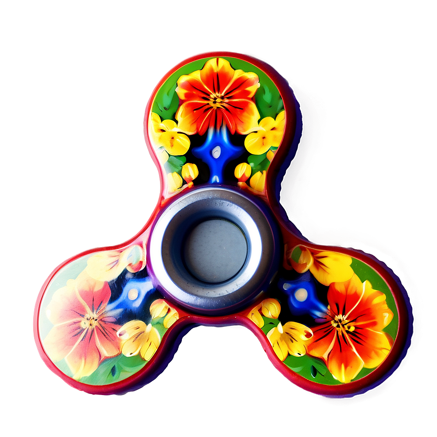 Floral Fidget Spinner Png Ouo63 PNG Image