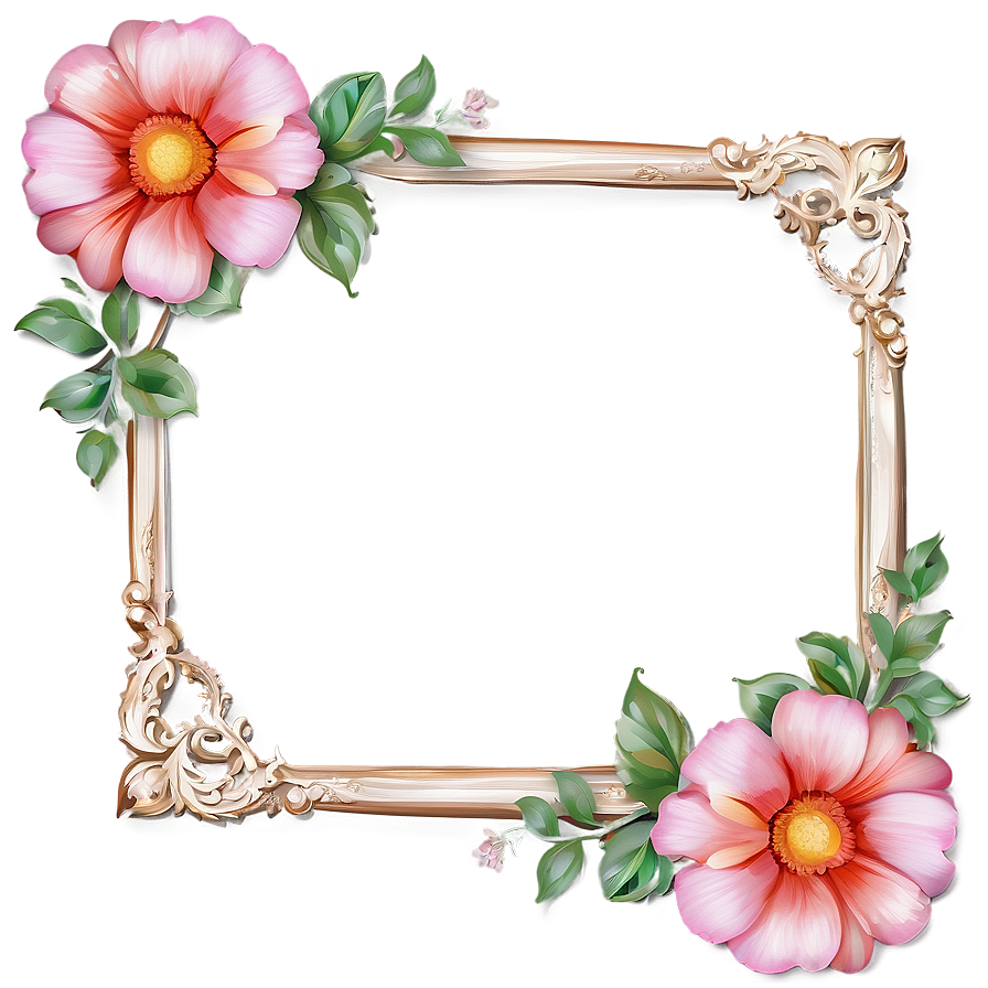 Floral Frame Clipart Png 05252024 PNG Image