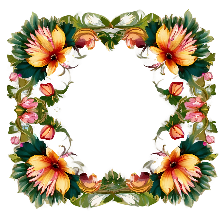 Floral Frame Clipart Png 05252024 PNG Image