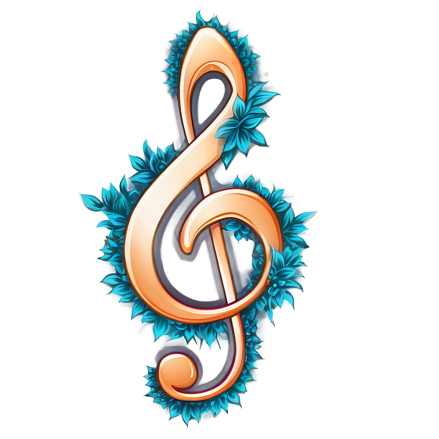 Floral G Clef Png 67 PNG Image