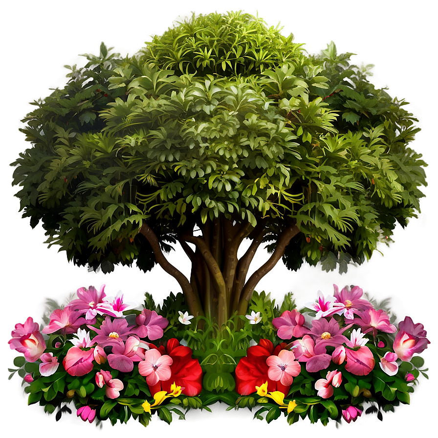 Floral Garden Scene Png 34 PNG Image