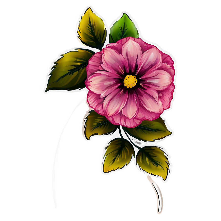 Floral Goodnotes Stickers Png 93 PNG Image