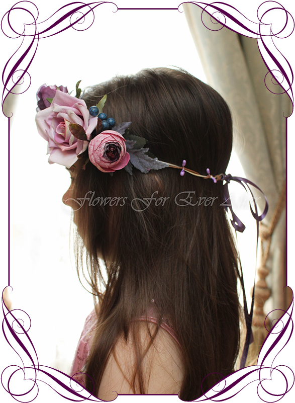 Floral Headpiece Elegance PNG Image