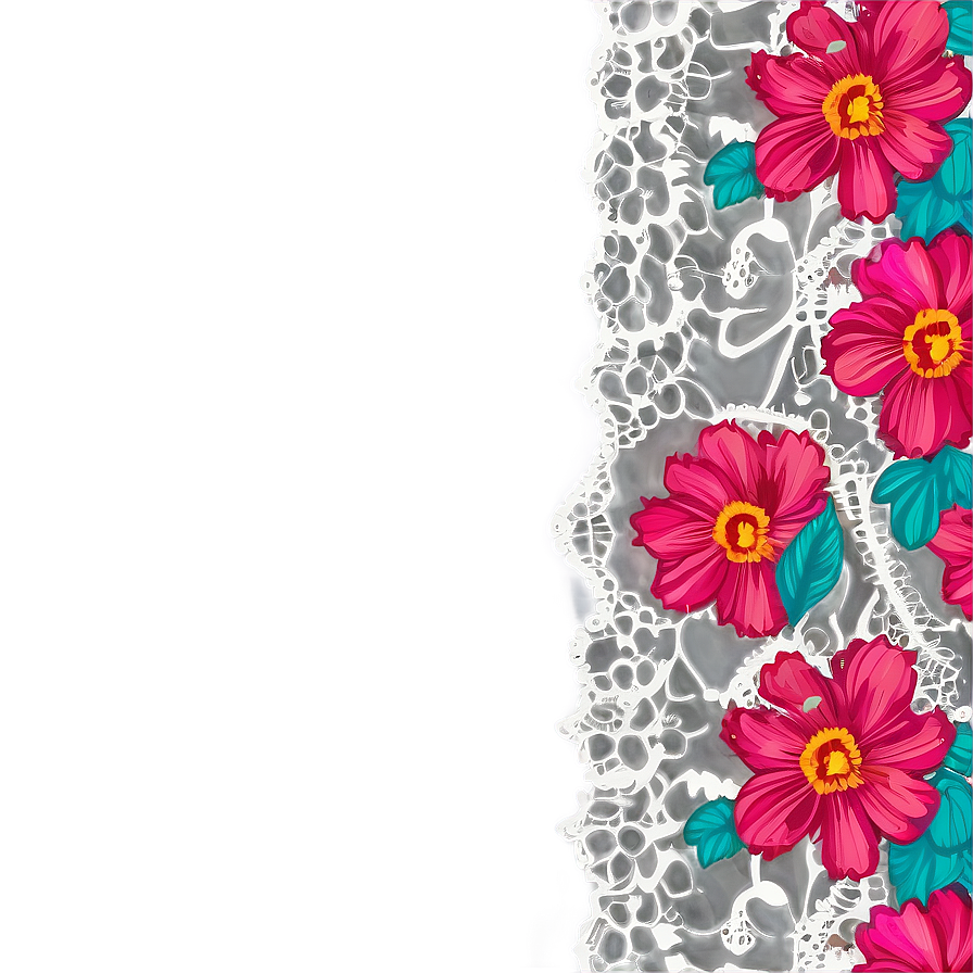 Floral Lace Overlay Png 05042024 PNG Image