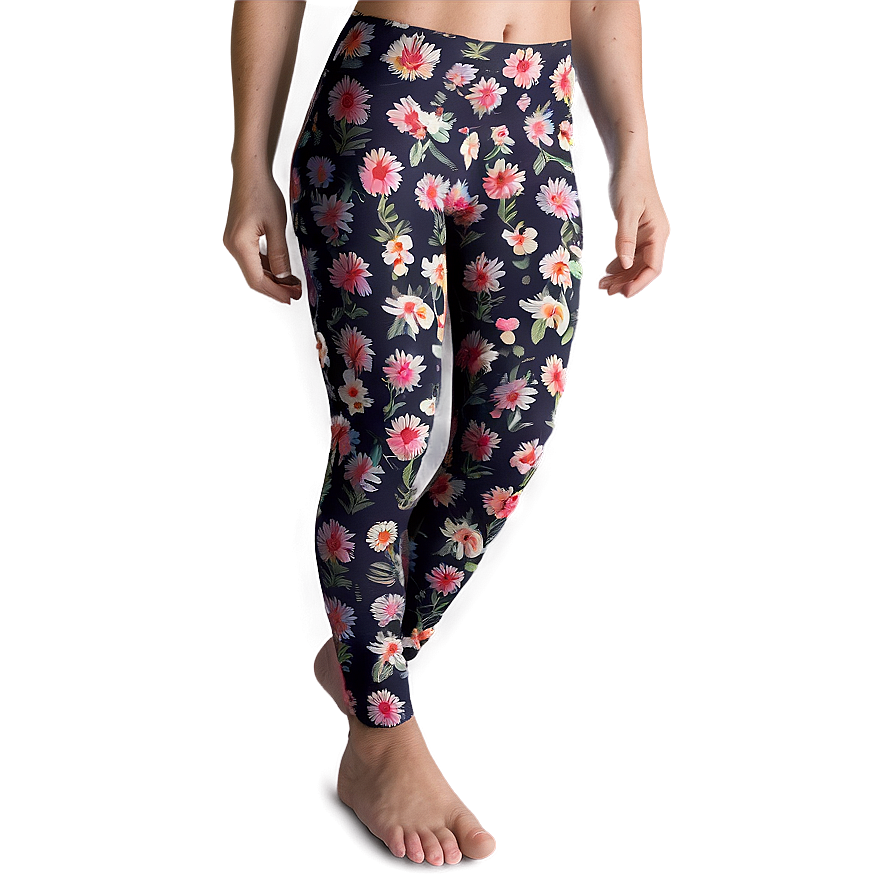 Floral Leggings Png 13 PNG Image