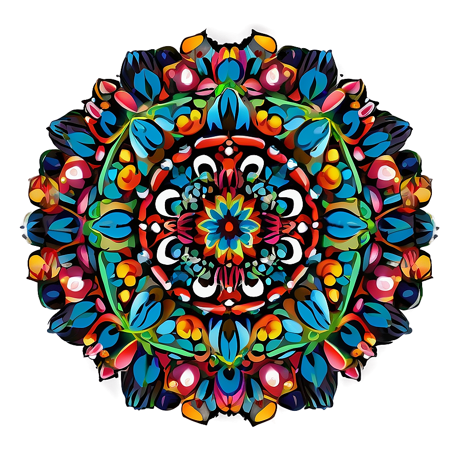 Floral Mandala Design Png 96 PNG Image