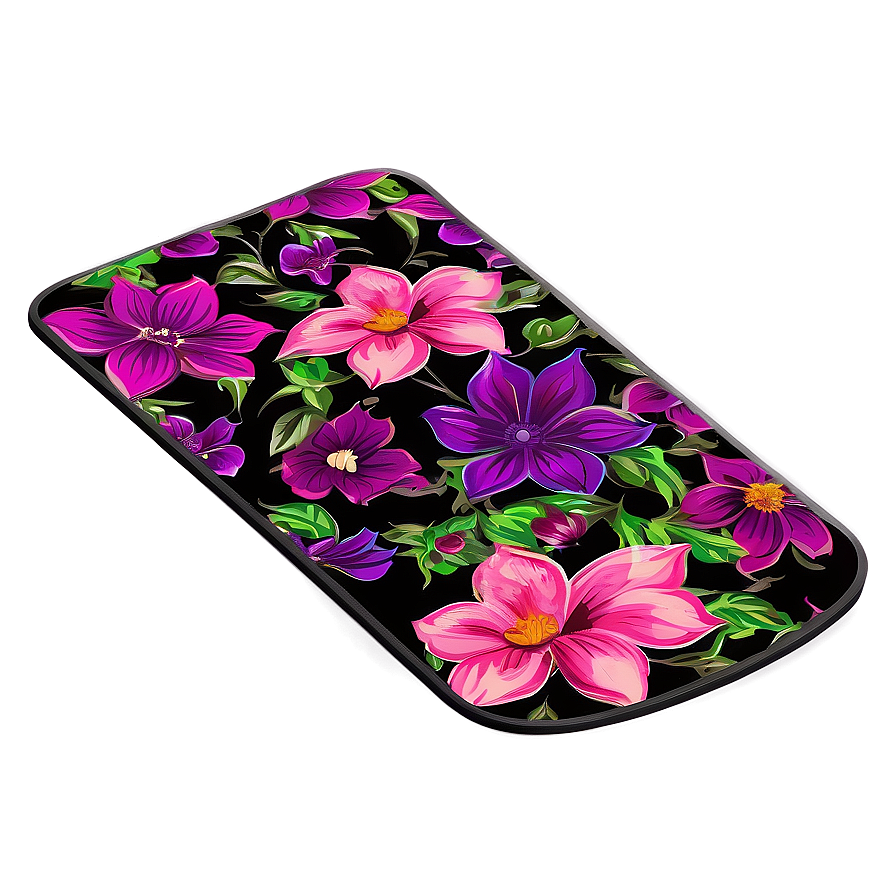 Floral Mousepad Artwork Png 06272024 PNG Image