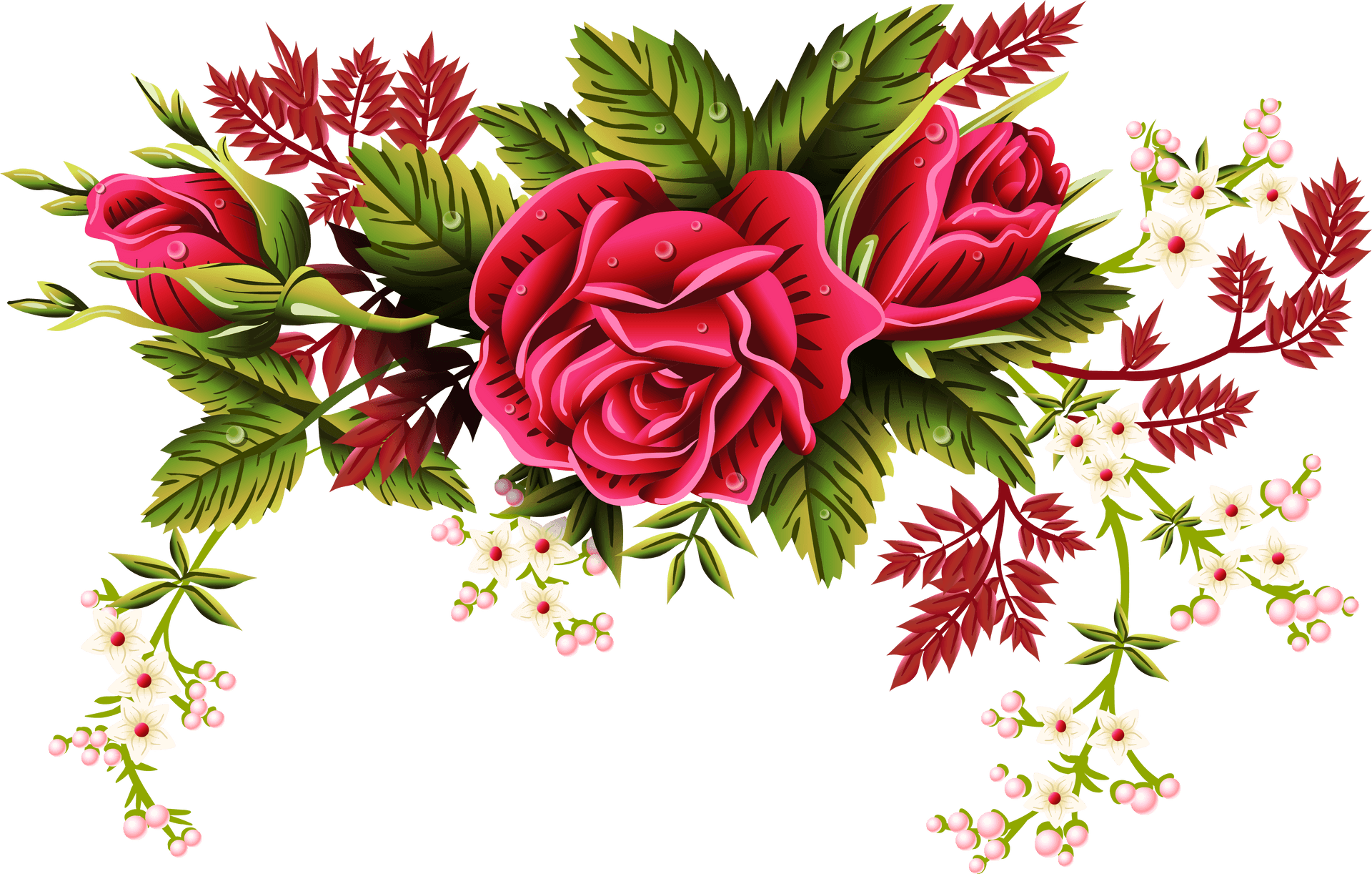 Floral Ornament Vector Design PNG Image