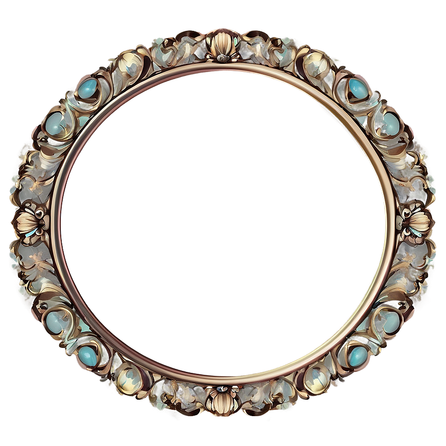 Floral Oval Frame Png 05252024 PNG Image