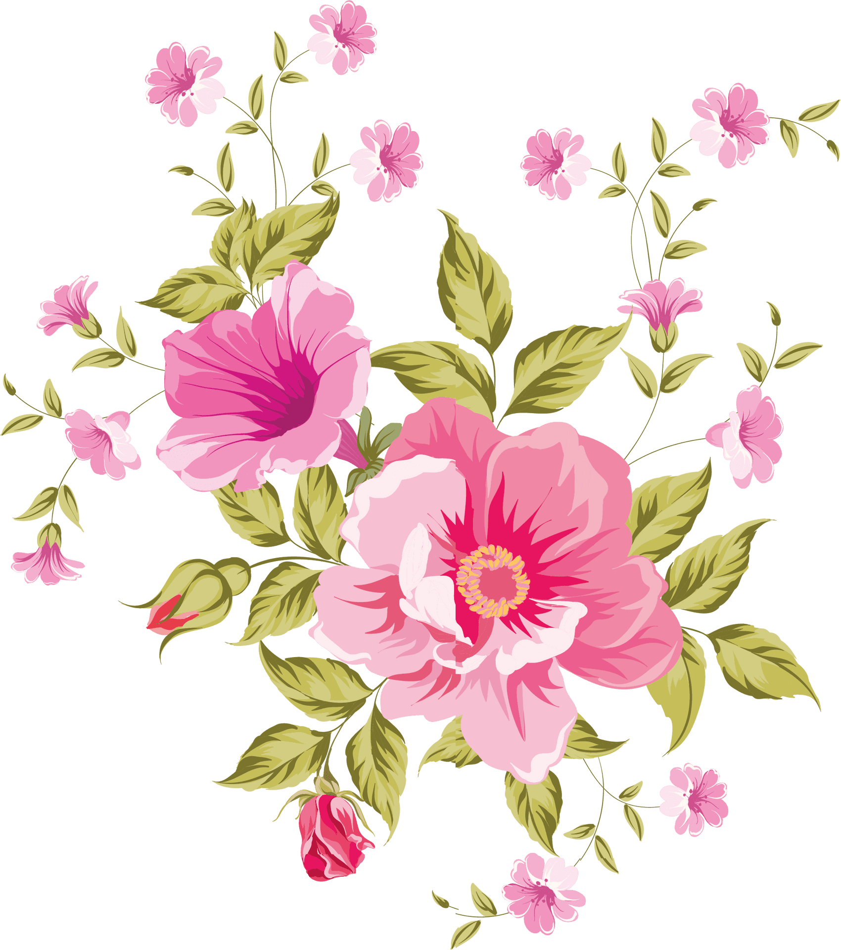 Floral_ Pattern_ Design_ Background PNG Image