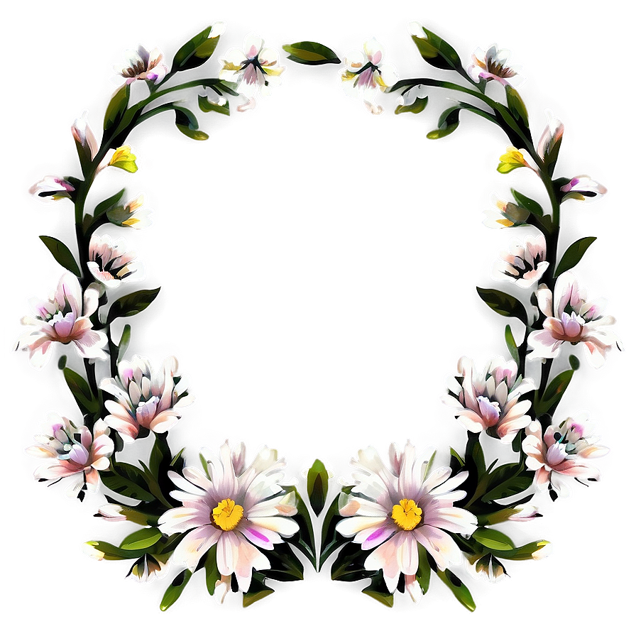 Floral Pattern Frame Png 98 PNG Image