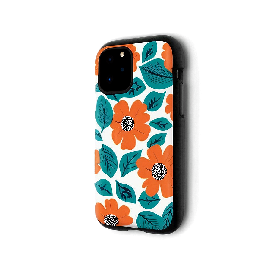 Floral Pattern Phone Case Png Vqd44 PNG Image