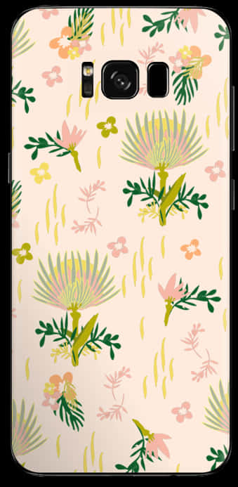 Floral Phone Case Design PNG Image