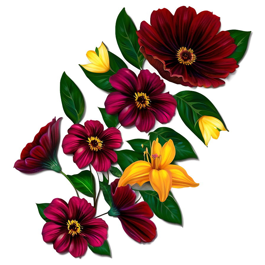 Floral Print Png Txy PNG Image