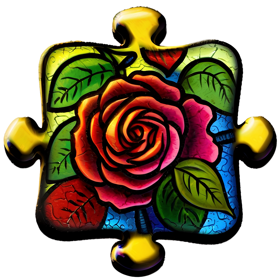 Floral Puzzle Pieces Png 06132024 PNG Image