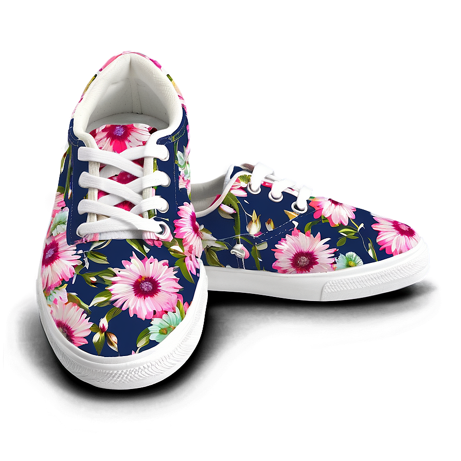 Floral Sneakers Png 65 PNG Image