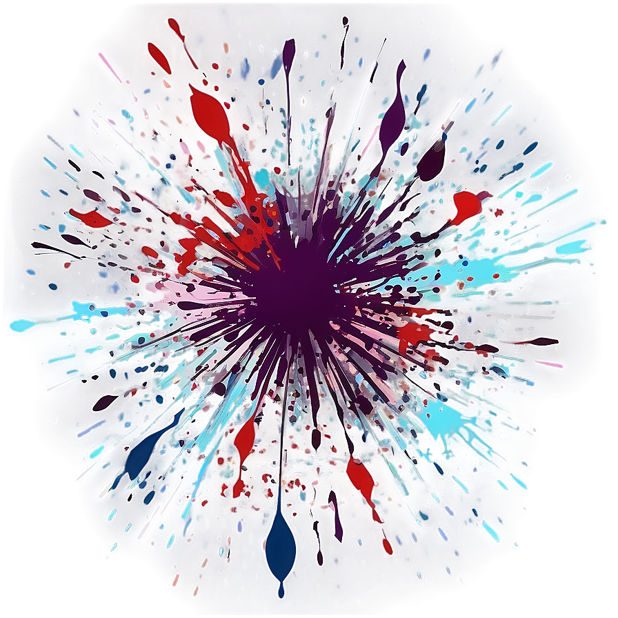 Floral Splatter Design Png 81 PNG Image