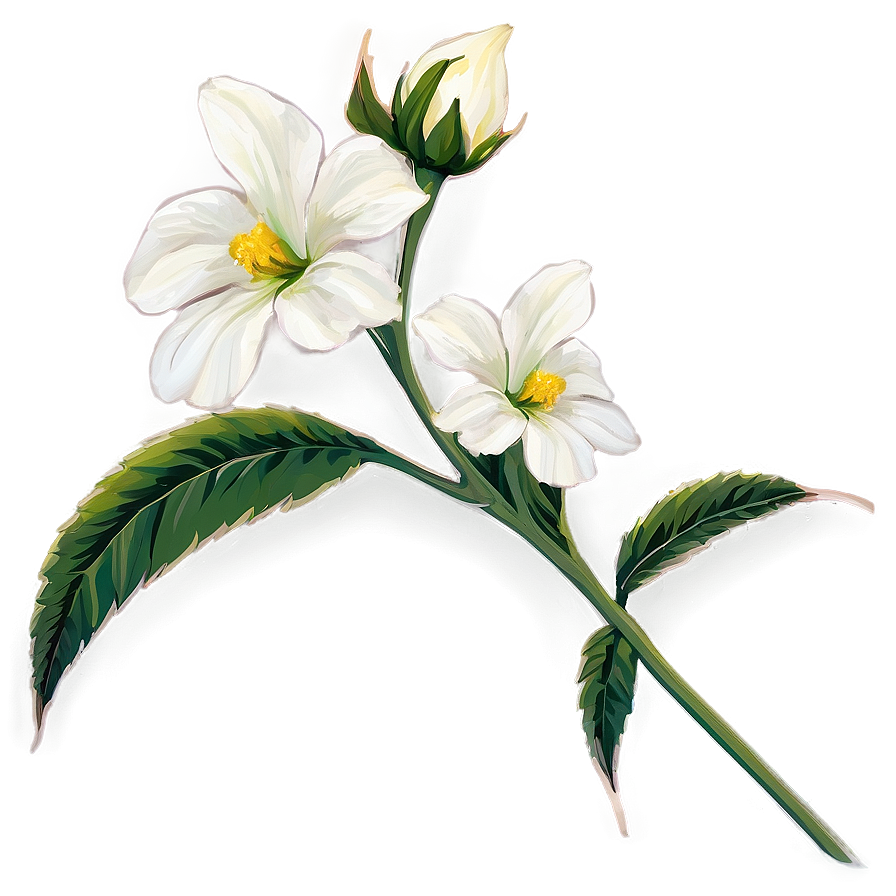 Floral Stem Png Jgp PNG Image