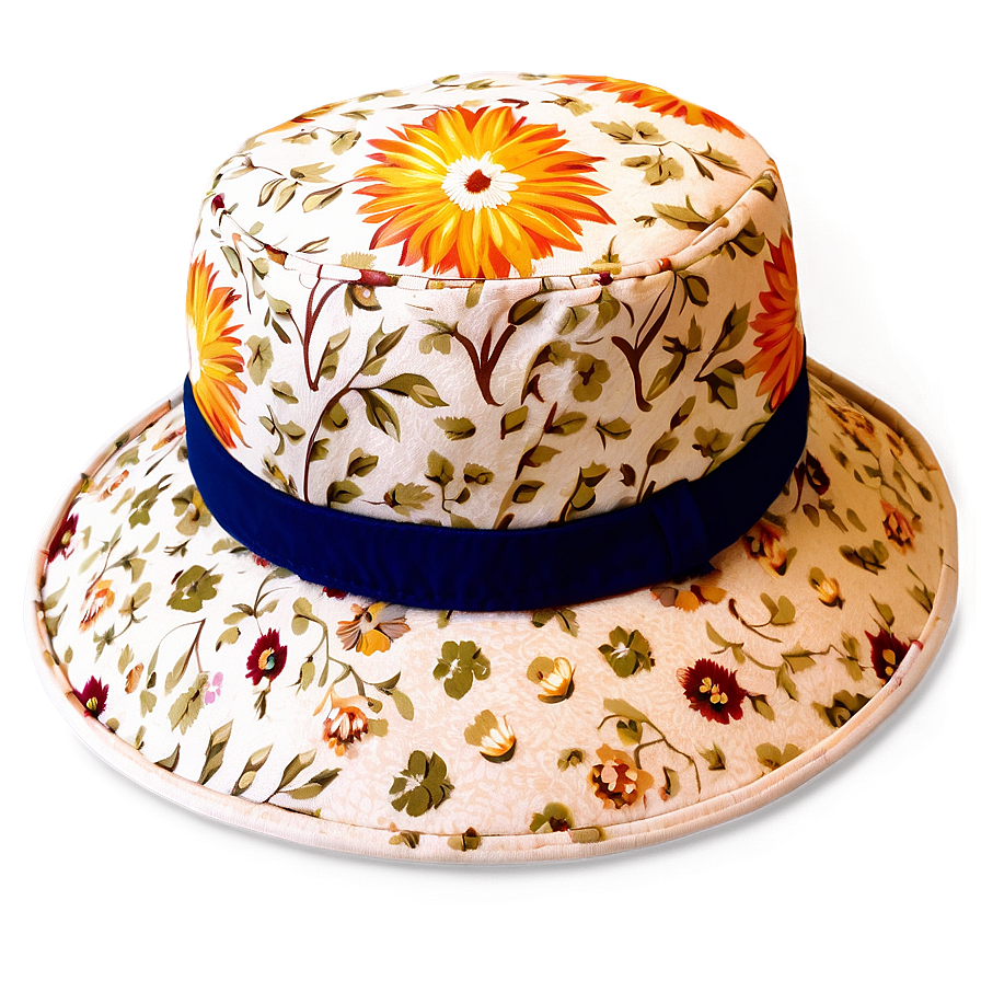 Floral Sun Hat Png Jhf PNG Image