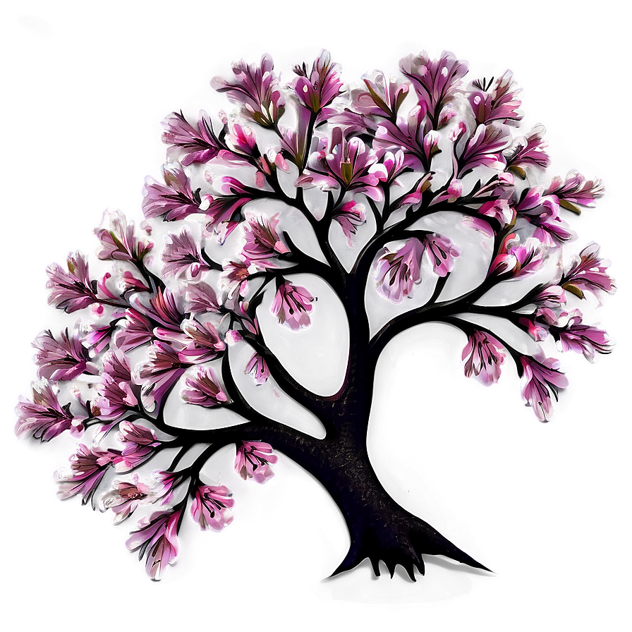 Floral Tree Top Blossom Png Kfp89 PNG Image