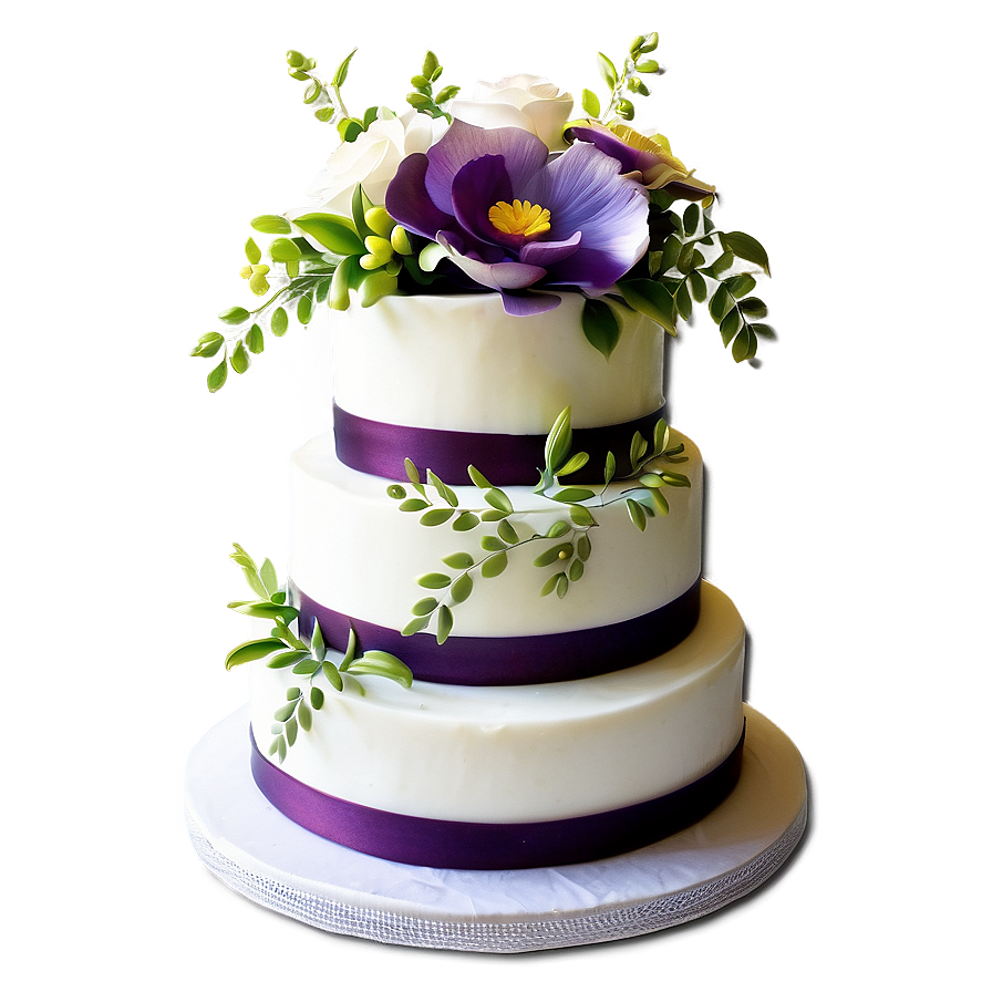 Floral Wedding Cake Png 41 PNG Image