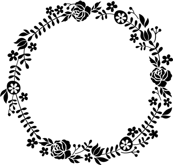 Floral_ Wreath_ Border_ Design PNG Image