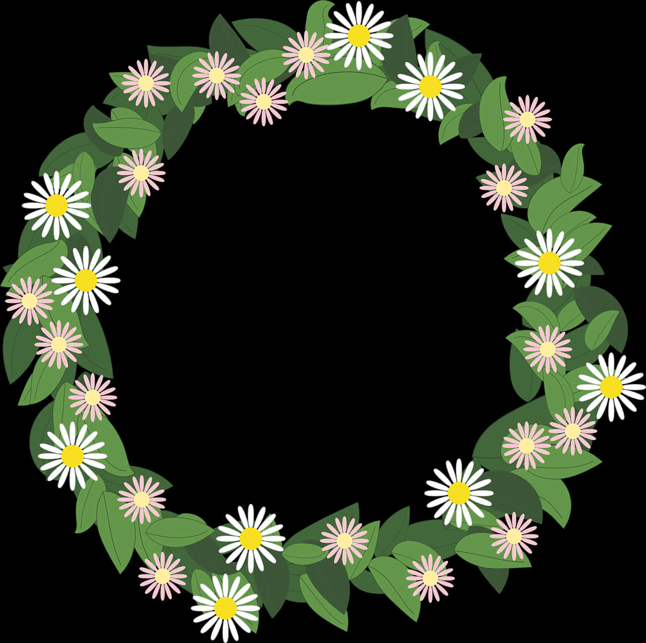 Floral_ Wreath_ Vector_ Graphic PNG Image