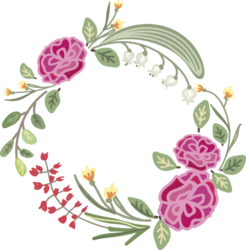 Floral_ Wreath_ Vector_ Graphic PNG Image