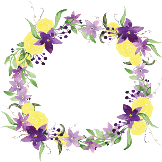 Floral_ Wreath_ Watercolor_ Design.png PNG Image