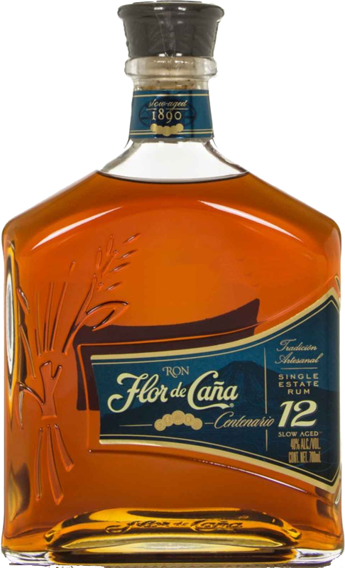 Florde Cana Centenario12 Rum Bottle PNG Image