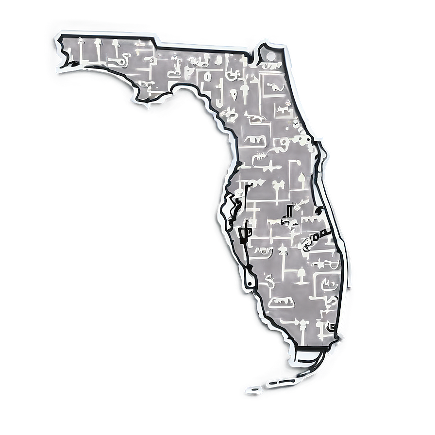 Florida Outline For Educational Use Png Nbk16 PNG Image