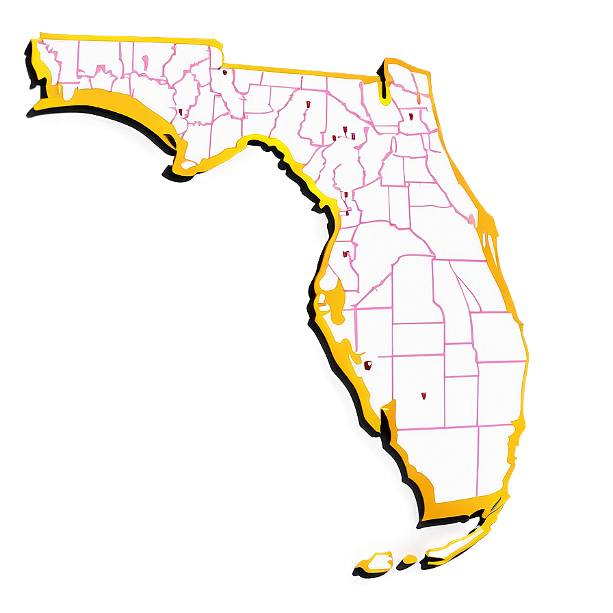 Florida Outline For Educational Use Png Oem PNG Image