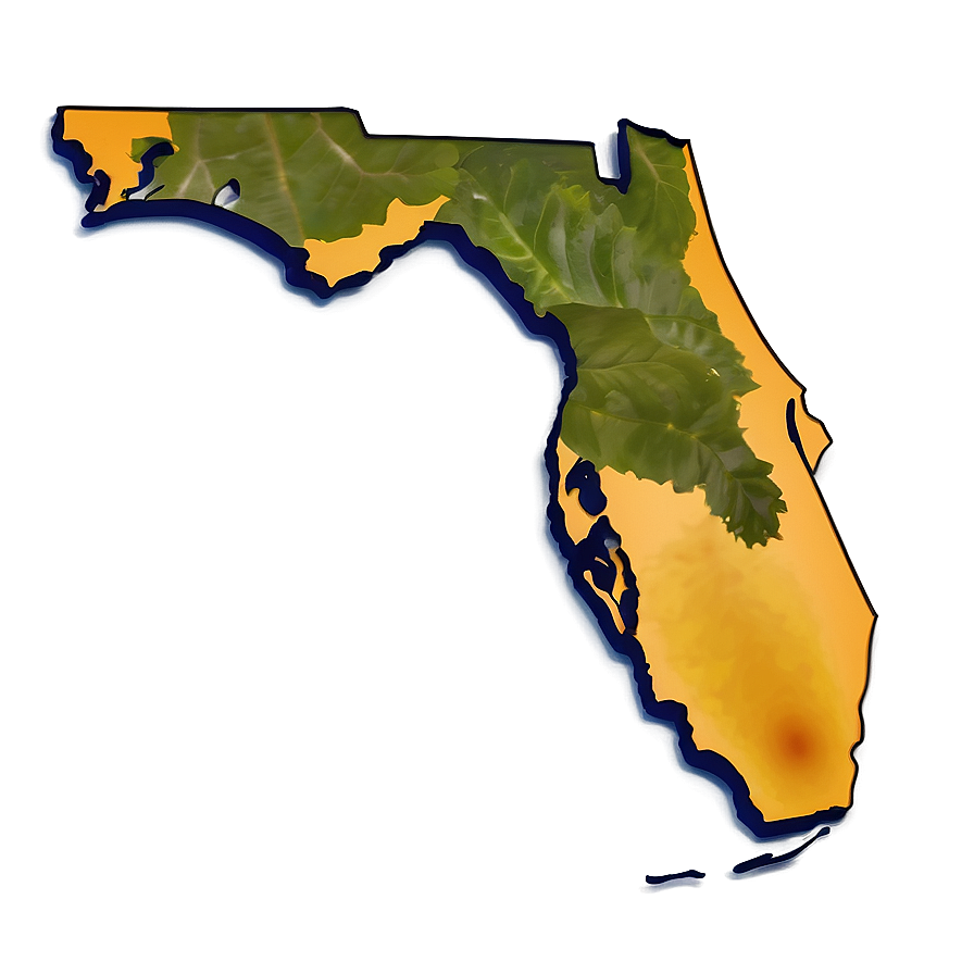 Florida Outline In Circle Png Vio96 PNG Image