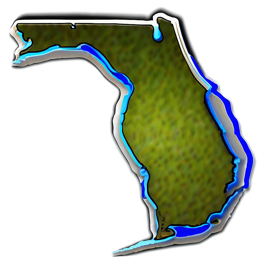 Florida State Outline Png Vlw PNG Image