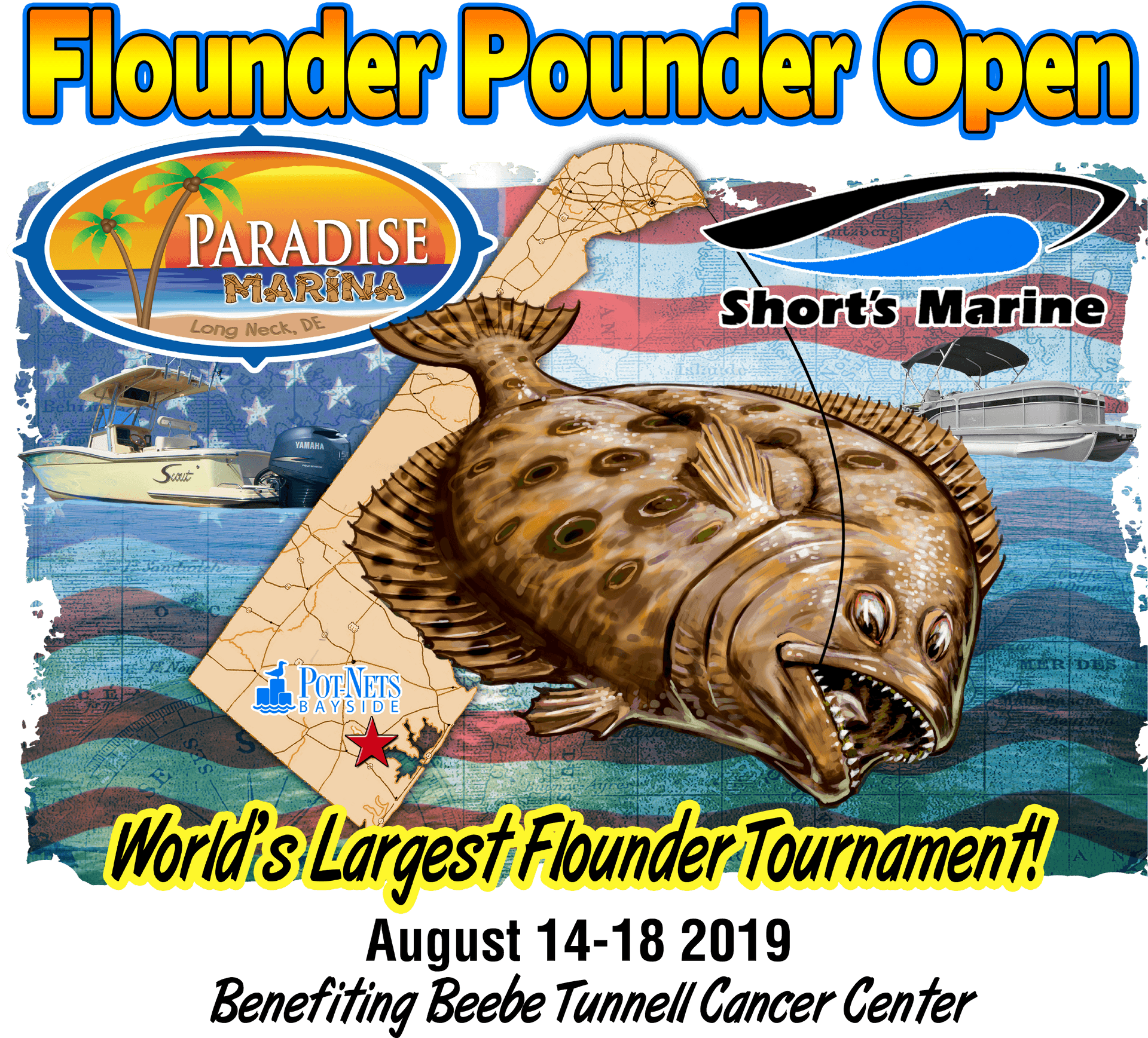 Flounder Pounder Open Fishing Tournament2019 PNG Image