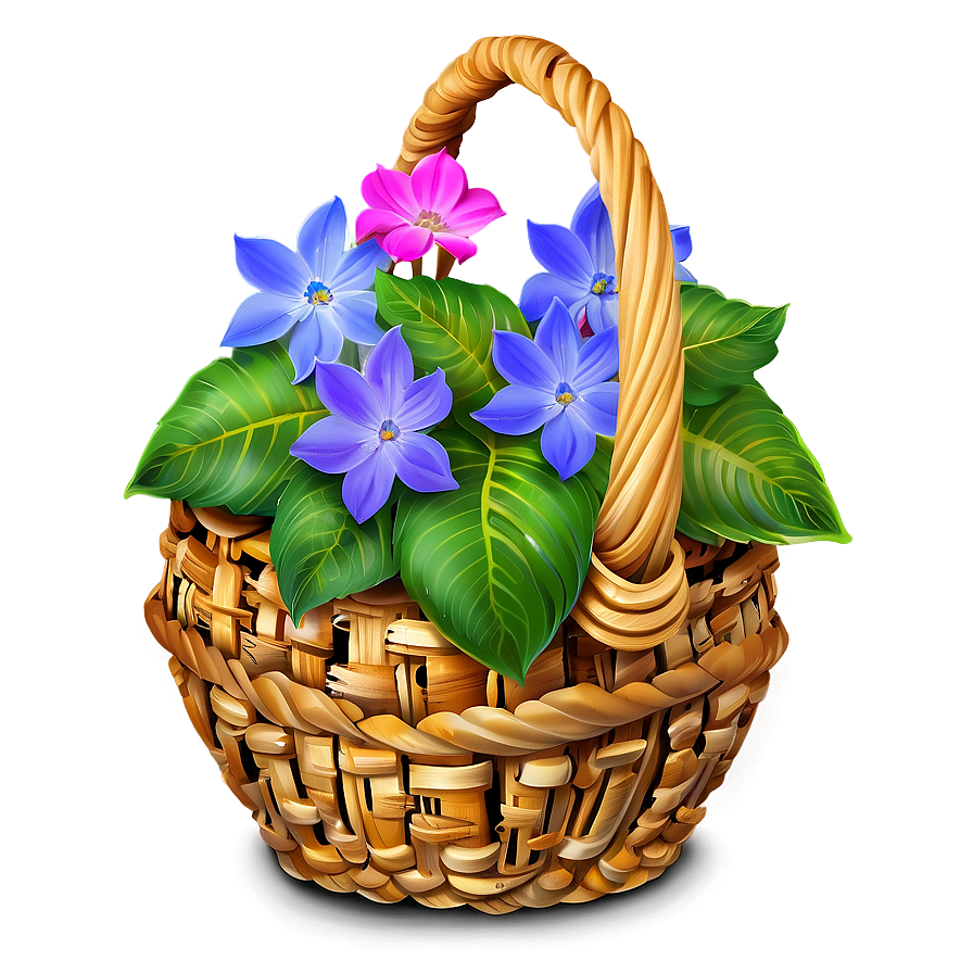 Flower Basket Png 88 PNG Image