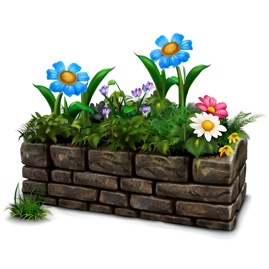 Flower Bed D PNG Image