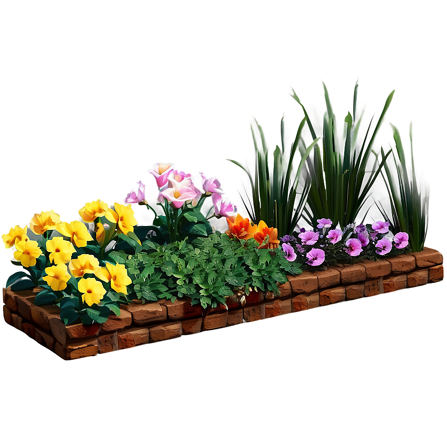 Flower Bed Layout Png Xld PNG Image