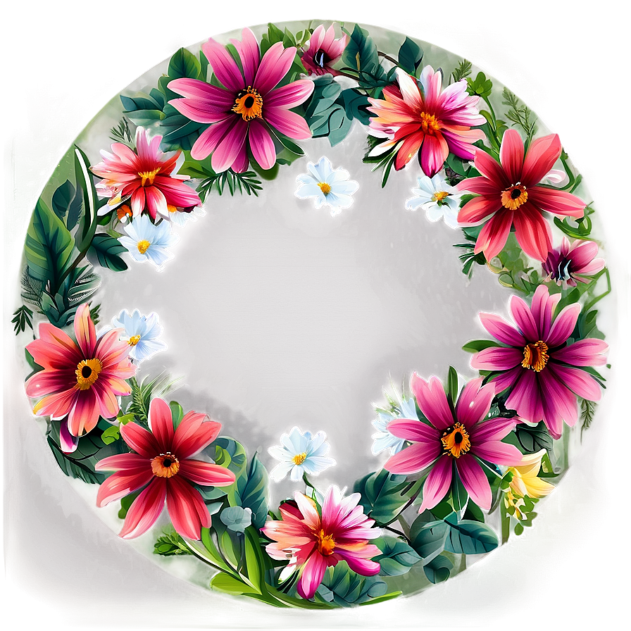 Flower Circle Png Cdk2 PNG Image