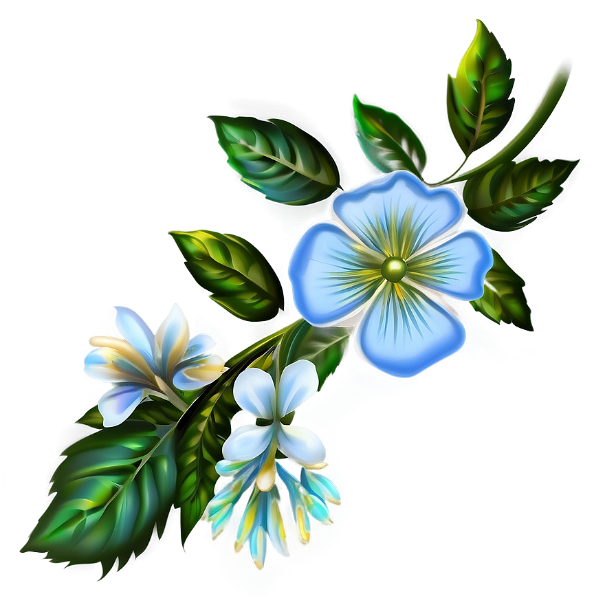 Flower Clipart For Invitations Png Ftj14 PNG Image