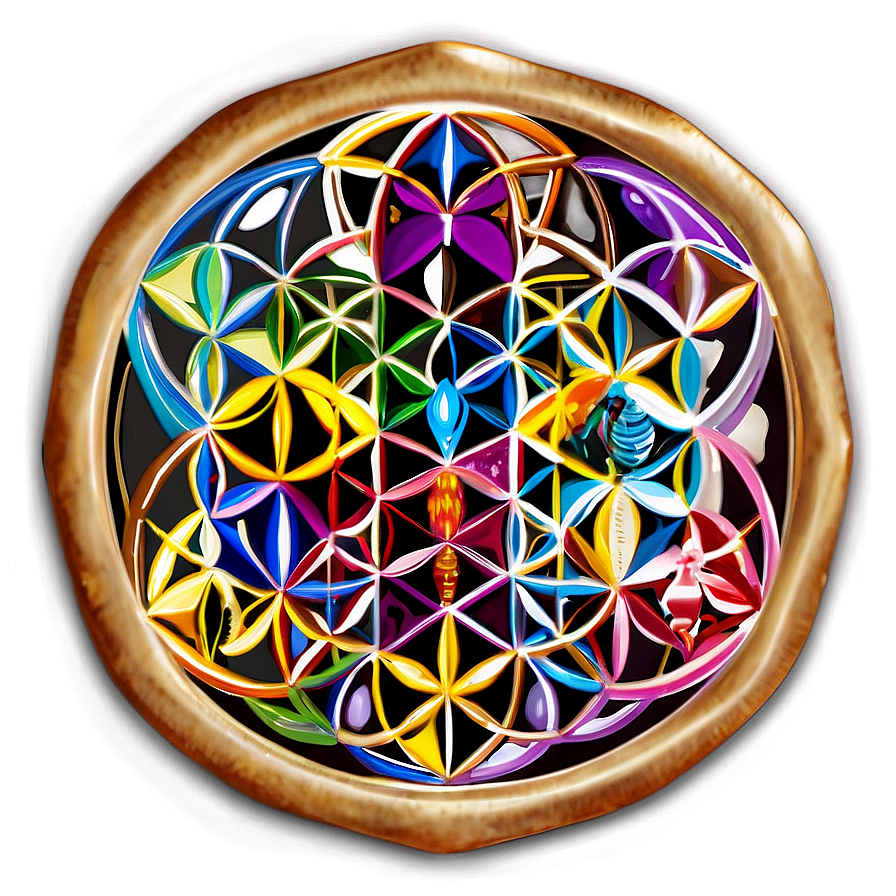 Flower Of Life Crystal Grid Png 29 PNG Image